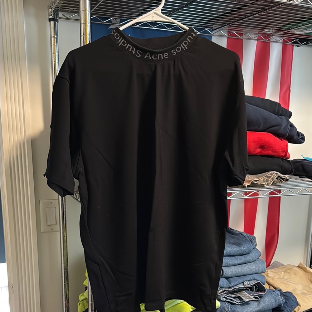 Acne Black Short Sleeve Tee